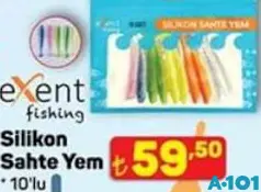 EXENT FİSHİNG SİLİKON SAHTE YEM 10'LU fiyat ve kampanya bilgisi